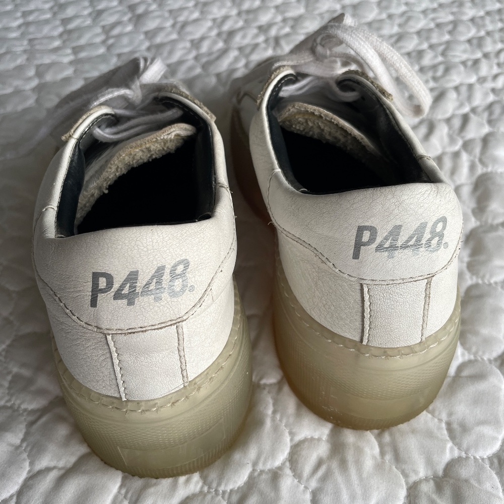 P448 Thea Platform Sneakers Made in Italy Size 38 (US 7.5) - Picture 5 of 10
